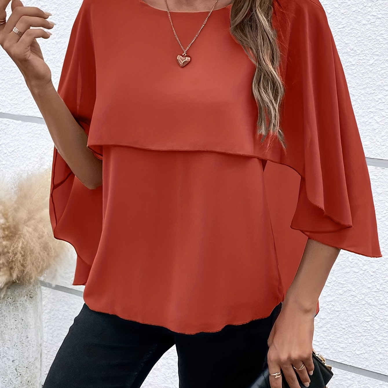 Vrouwen - Chiffon Blouse - Lichtgewicht Stof - Elegante Top - AMELITH EDGE