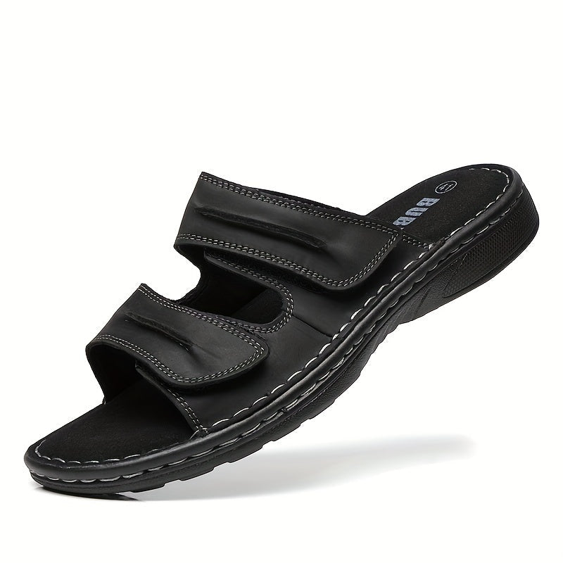 Heren - Slip-On Sandalen - Imitatieleer - Ademend Comfort - Zomerse Draagervaring