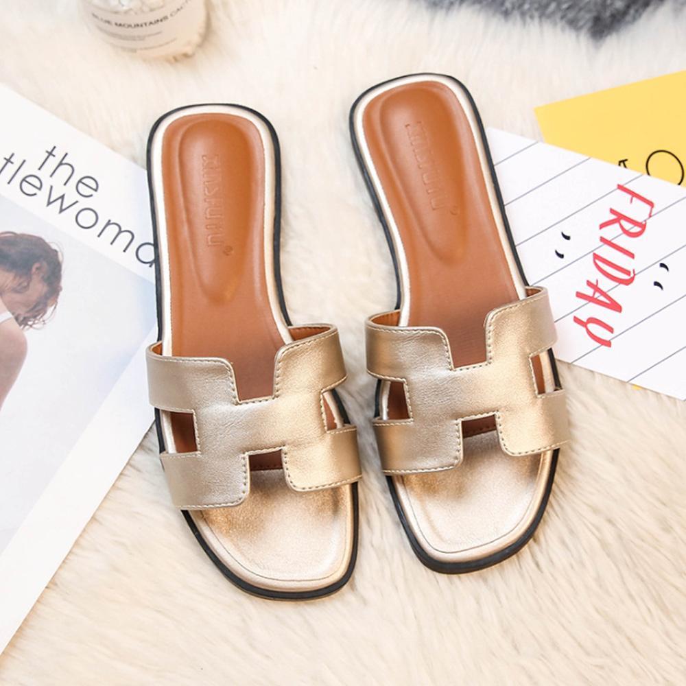 Leren dames sandalen met H-band en zachte zool – HelviaSoft H-Sandal