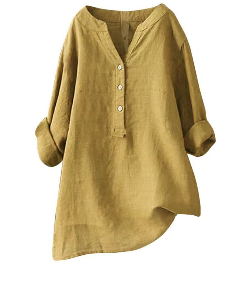 Vrouwen - Blouse met Lange Mouwen - Ademend Materiaal - Stijlvolle Mode - GABI EDGE