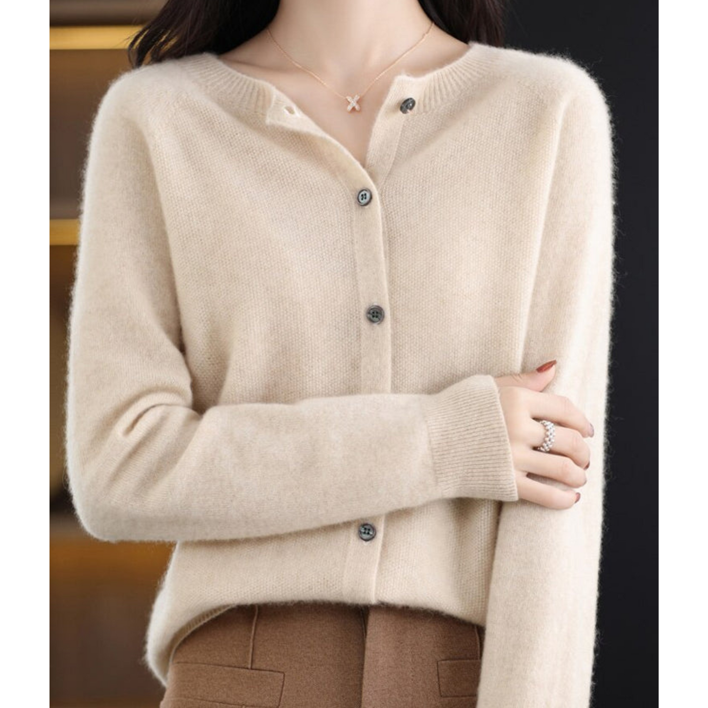 Vest - Dames - Merino Kasjmier - Kasjmier Cardigan - Luxe