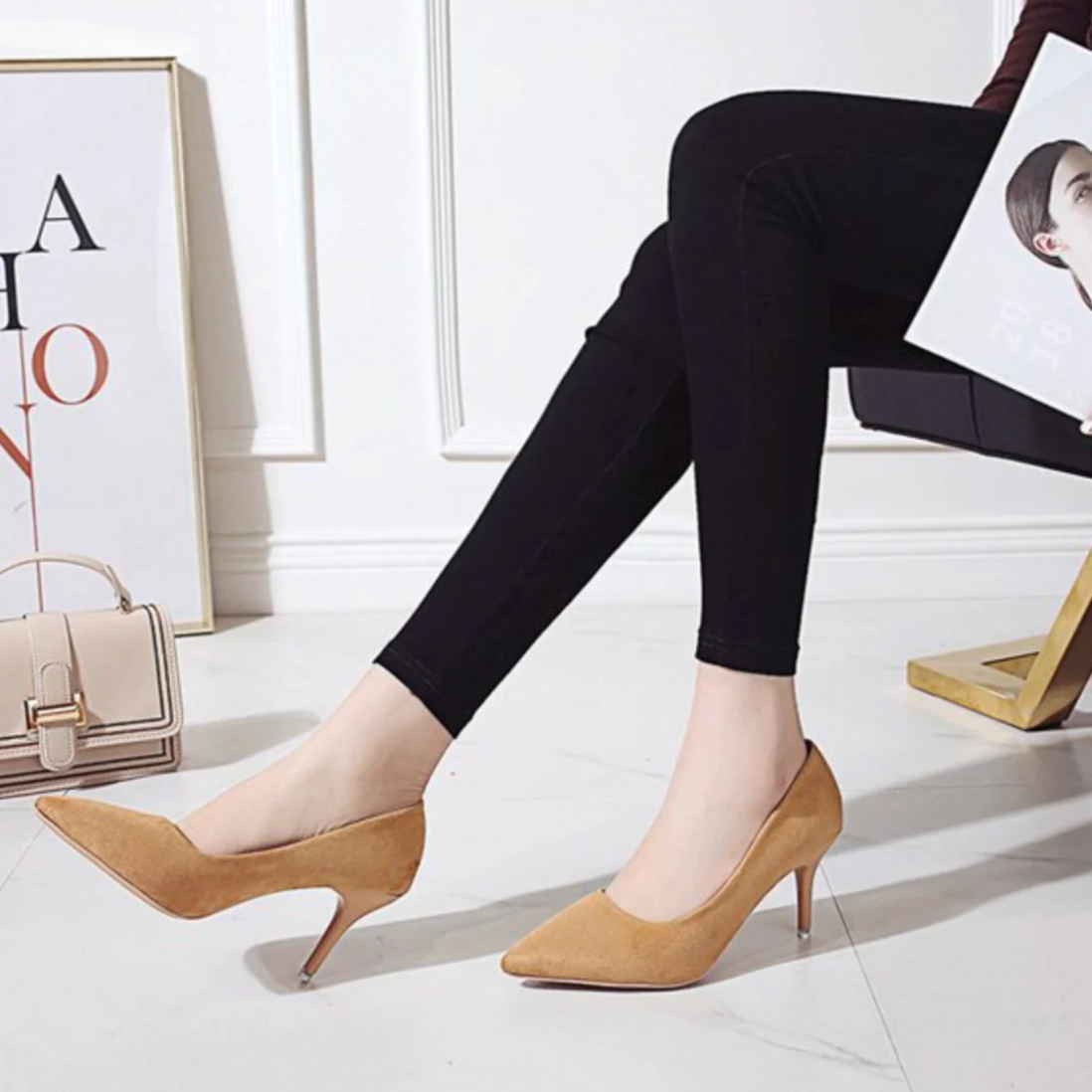 Pumps - Vrouwen - Hoge Hak - Panterprint - Elegante Pumps