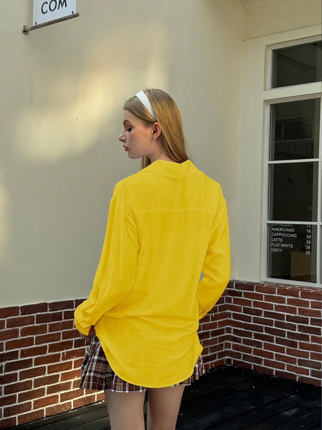Dames - Elegante Blouse - Lichtgewicht Polyester - Kantoor Kleding - Tijdloze Stijl