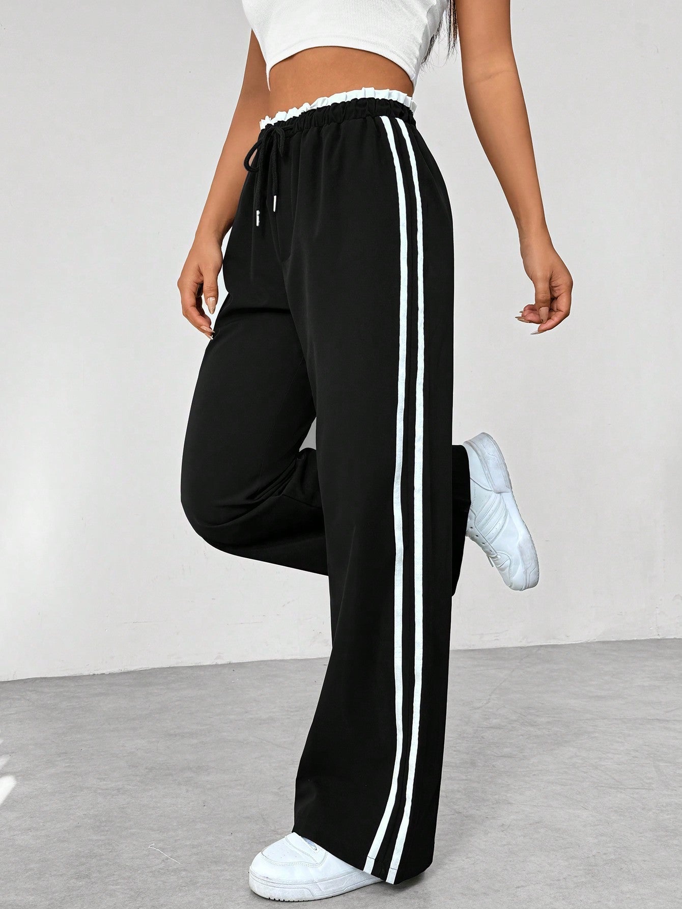 Dames - Sportbroek - Loose-Fit Met Rechte Pijp - Comfortabele Pasvorm - STADSE FLOW