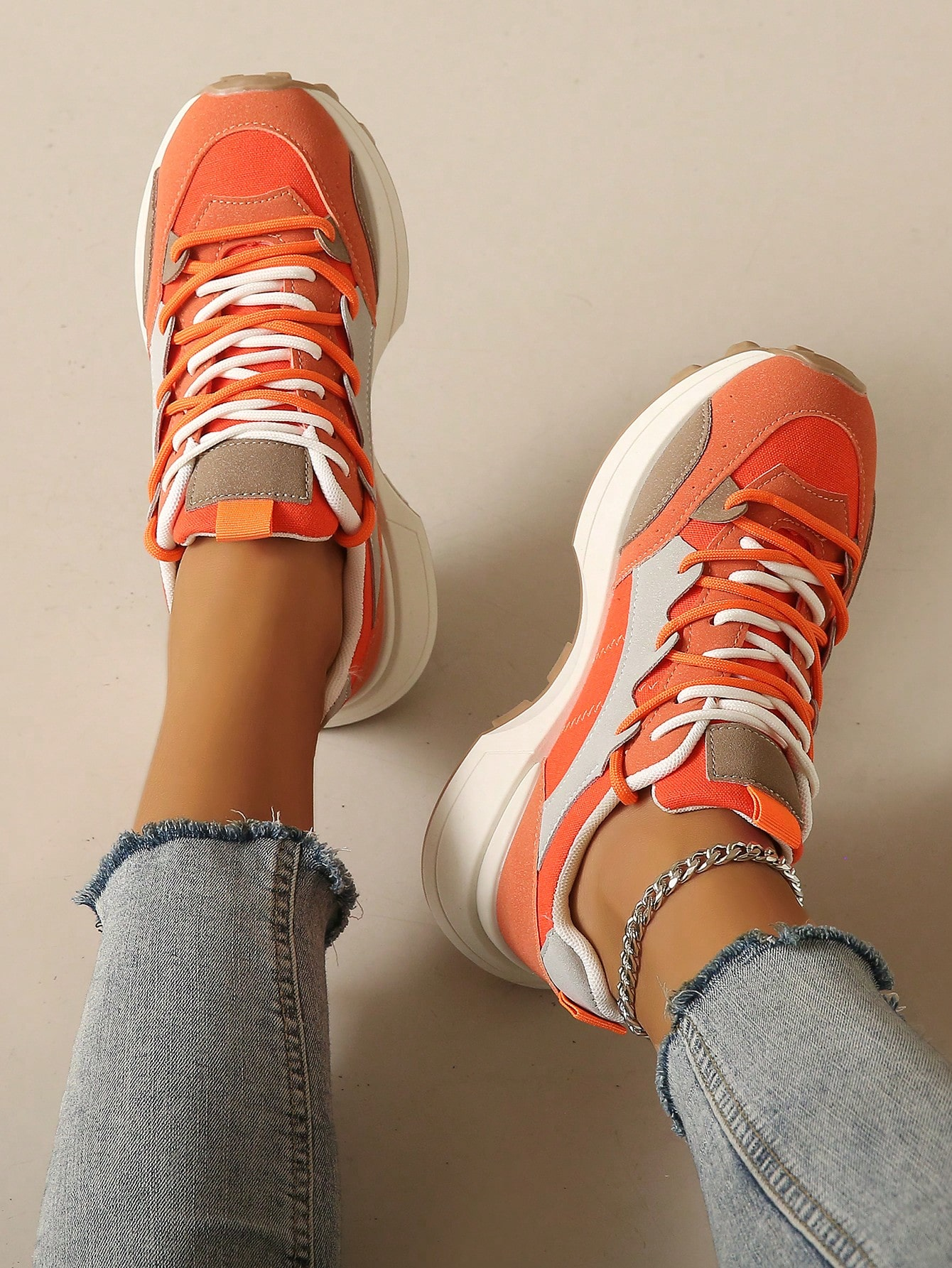 Sneaker - Vrouwen - Kleurblok - Damessneaker - Casual Sneaker