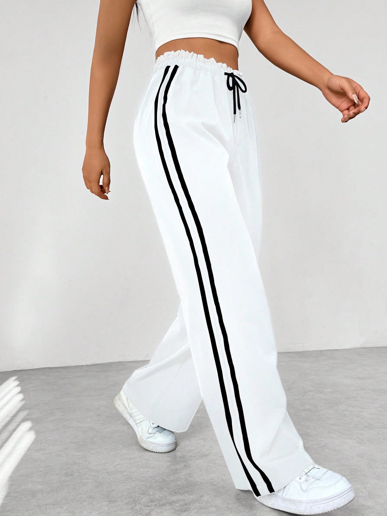 Dames - Sportbroek - Loose-Fit Met Rechte Pijp - Comfortabele Pasvorm - STADSE FLOW