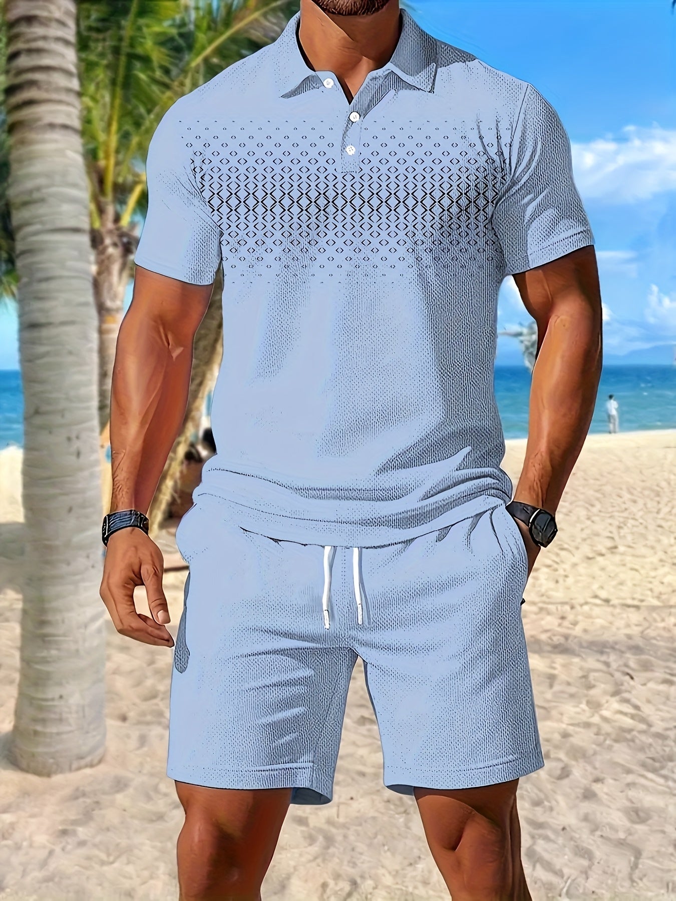 Heren - 2-delige Zomersportset - Sneldrogende Meshstof - Actieve Kleding - ZOMERSET COMFORT