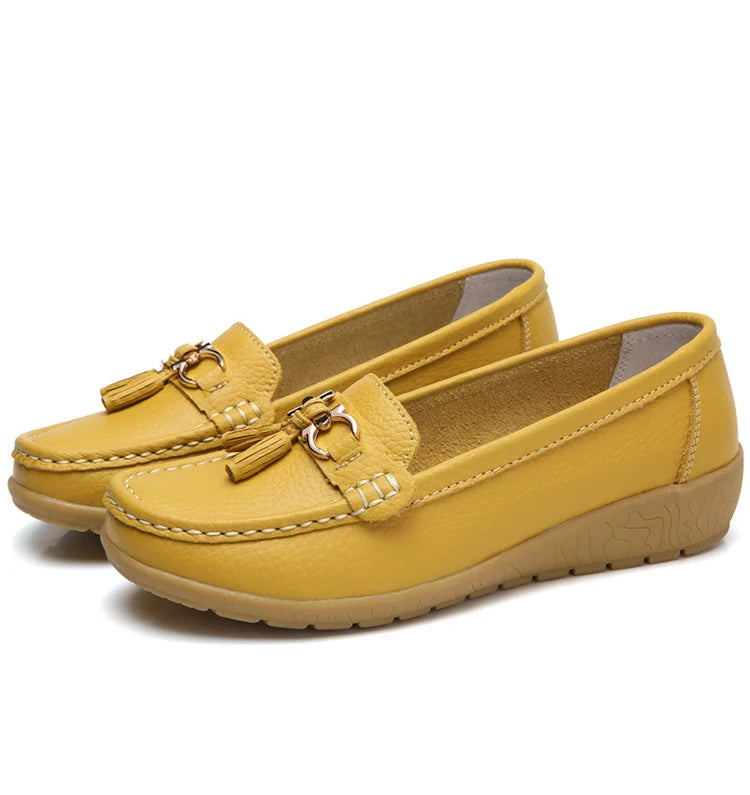 Leren Ballerina Flats - Dames - Cut-Out - Comfort - AVA