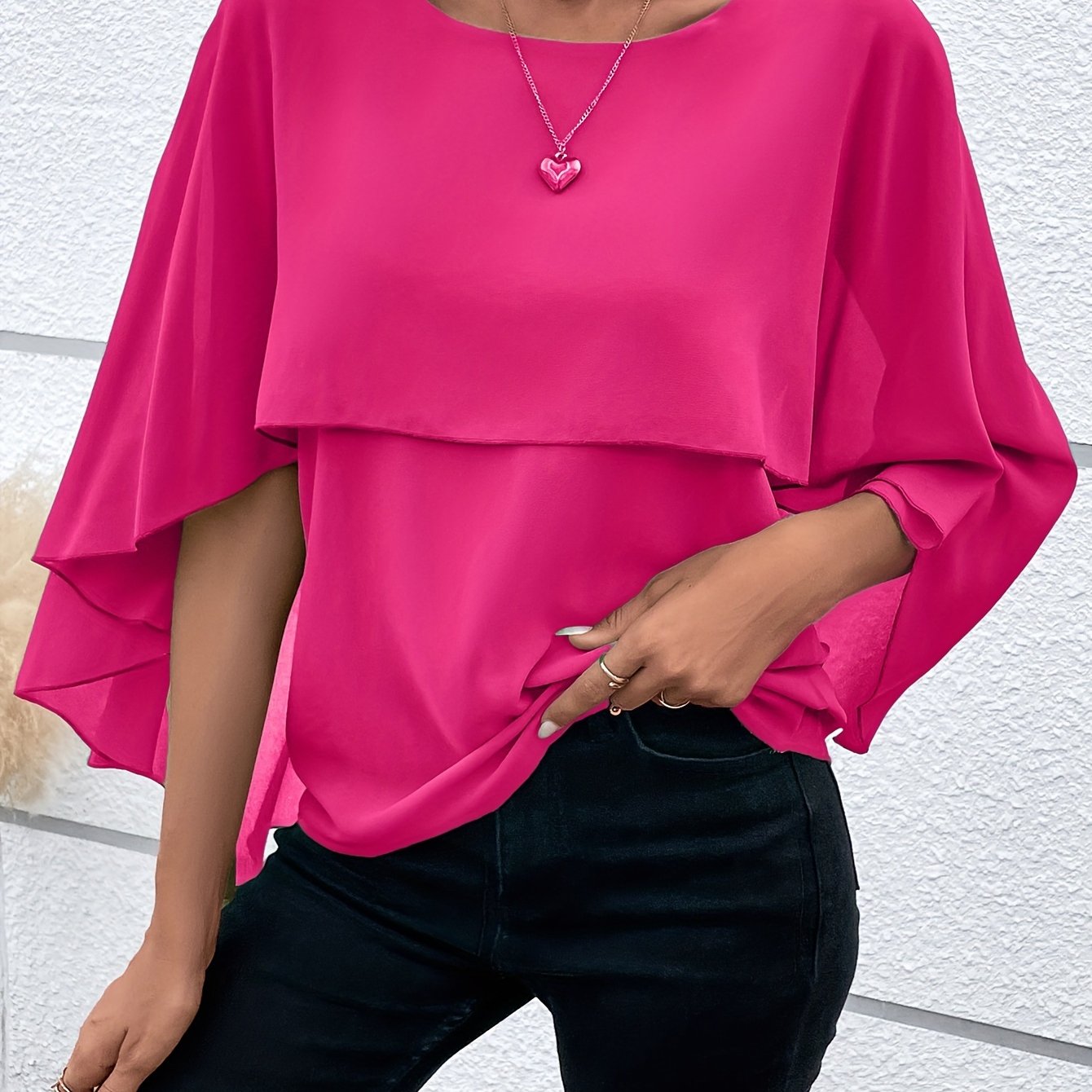 Vrouwen - Chiffon Blouse - Lichtgewicht Stof - Elegante Top - AMELITH EDGE