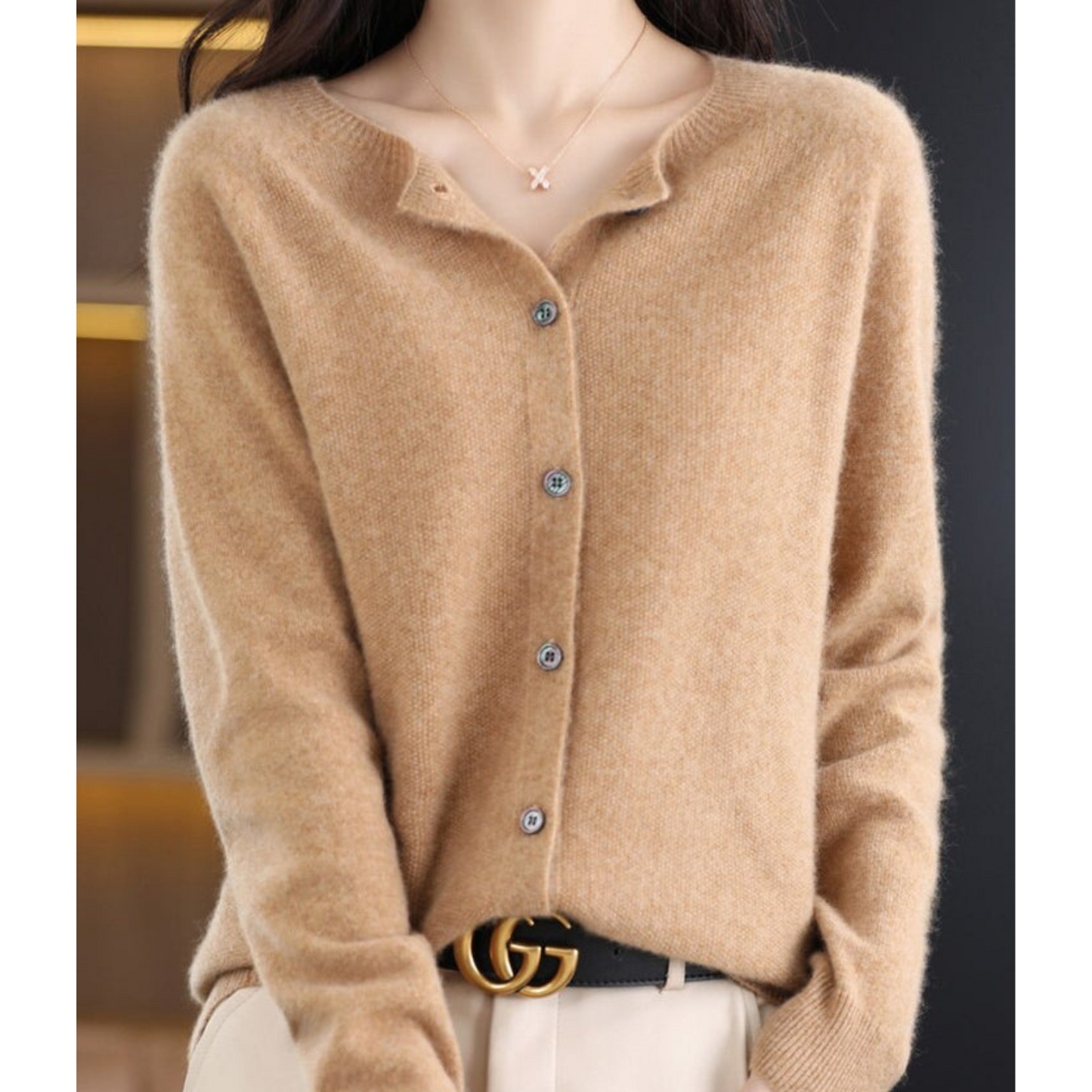 Vest - Dames - Merino Kasjmier - Kasjmier Cardigan - Luxe