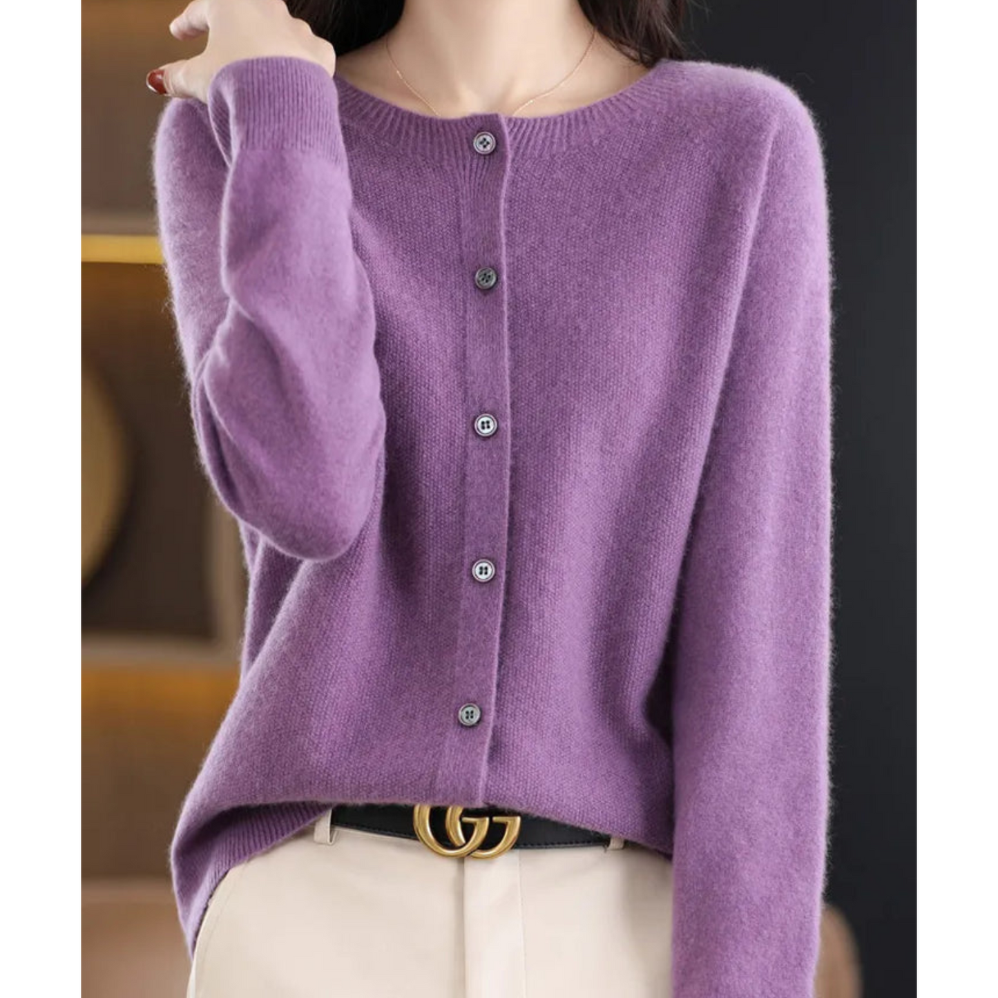 Vest - Dames - Merino Kasjmier - Kasjmier Cardigan - Luxe