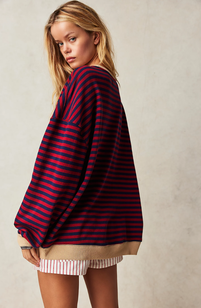 Oversize Trui - Vrouwen - Strepen - Gestreepte Trui - KleurTrui