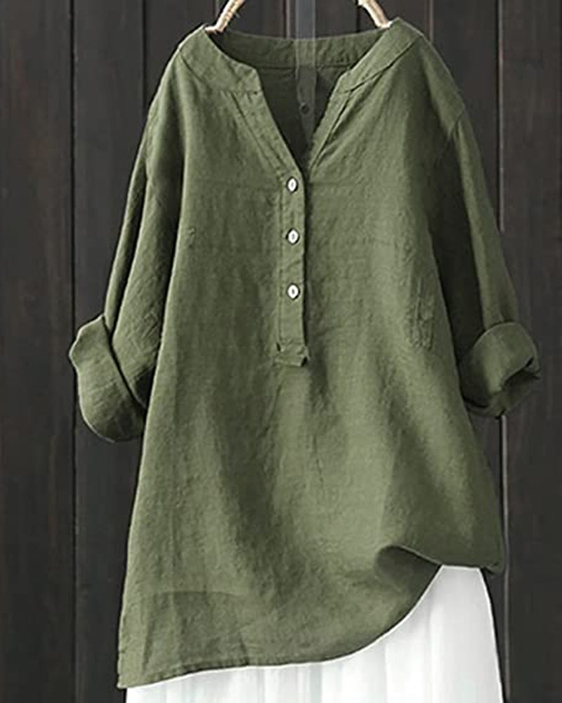 Vrouwen - Blouse met Lange Mouwen - Ademend Materiaal - Stijlvolle Mode - GABI EDGE