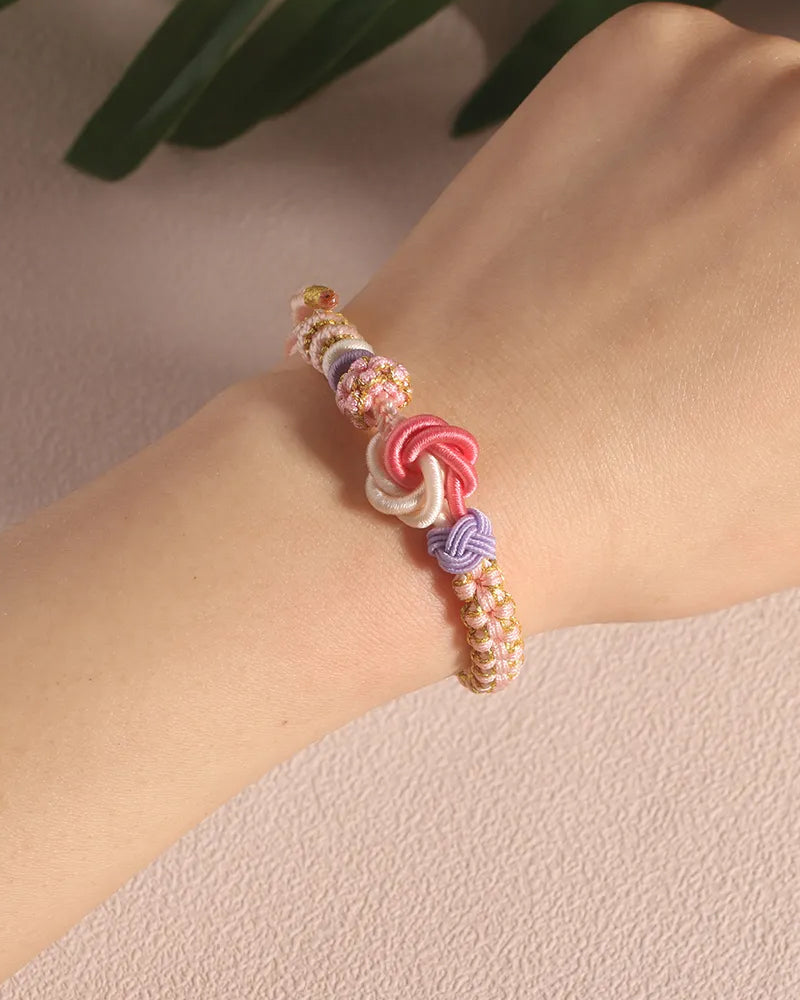 HANAMI – Armband met Knoop van Perzikbloesem