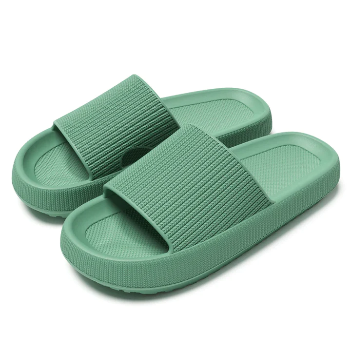 Dames - Traagschuim Teenslippers - Zachte Ondersteuning - Comfortabel Voetbed - PUFFWALK SLIPPERS