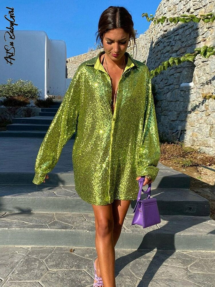 Glamoureuze glitter jurk voor speciale gelegenheden – Lumiara Spark