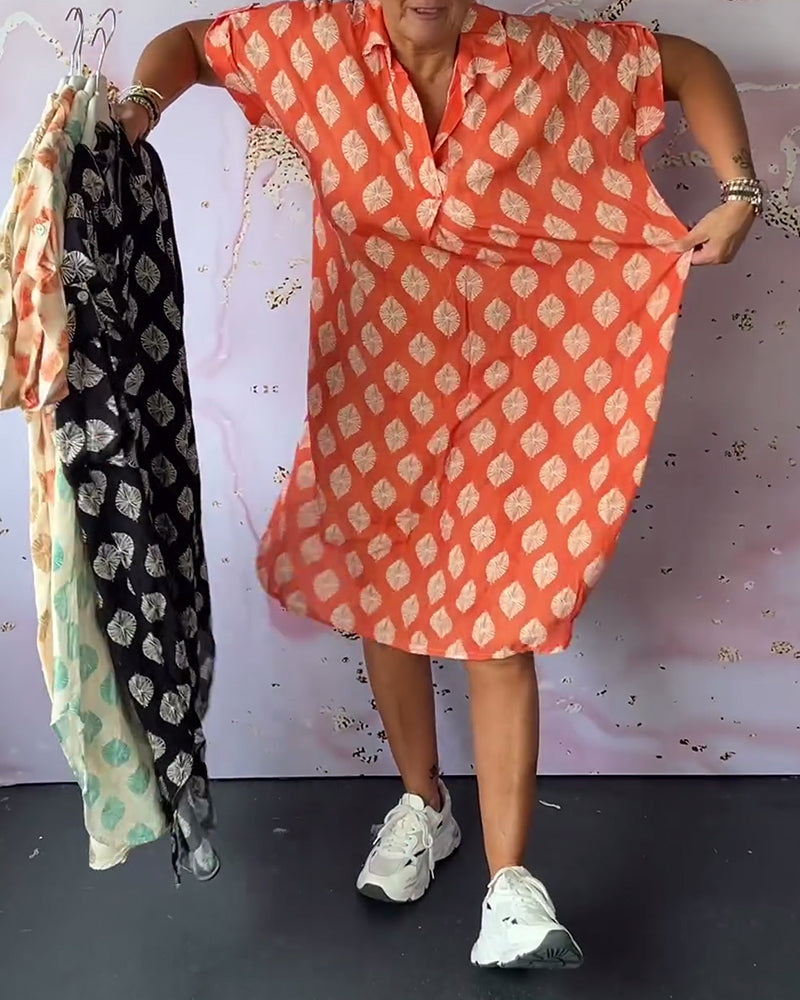 Dames - Zomerjurk - Luchtige Pasvorm - Elegante Stijl - MODERNE ZOMER