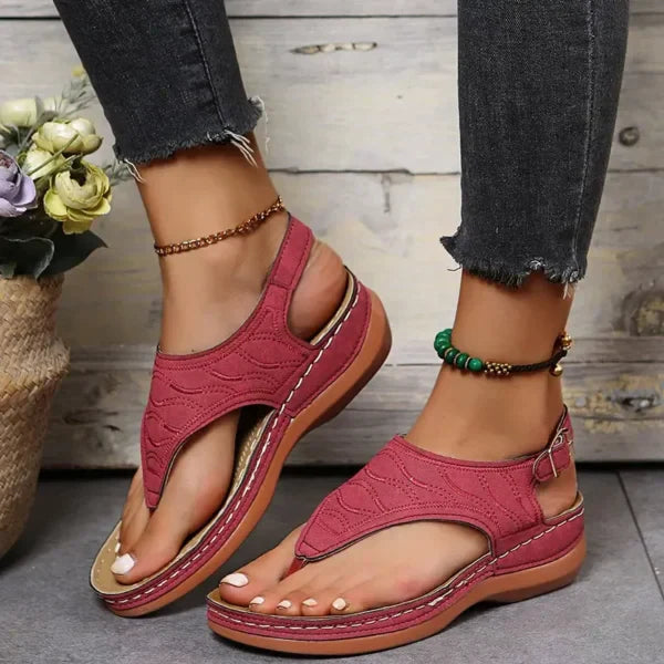 Leren Sandalen - Vrouwen - Mode Ontwerp - Zomer Schoeisel - MARTINE