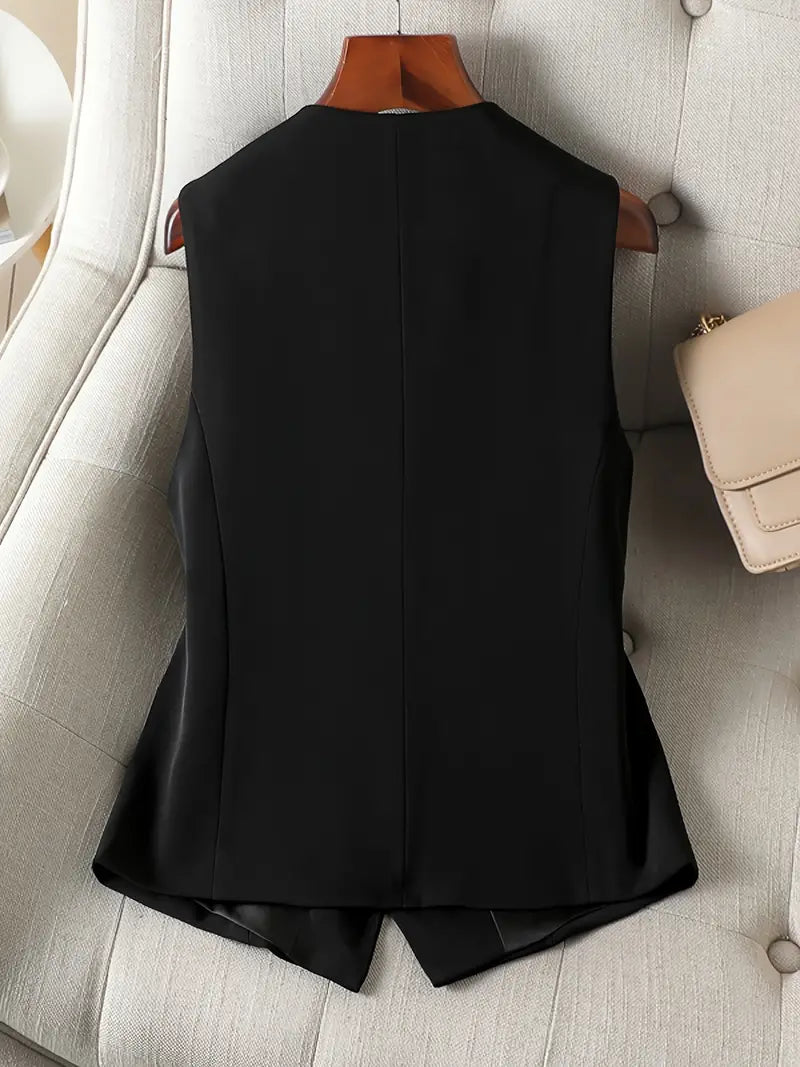 Getailleerd Gilet - Dames - Nauwsluitende Pasvorm - Elegant Vest - MAIKE EDGE