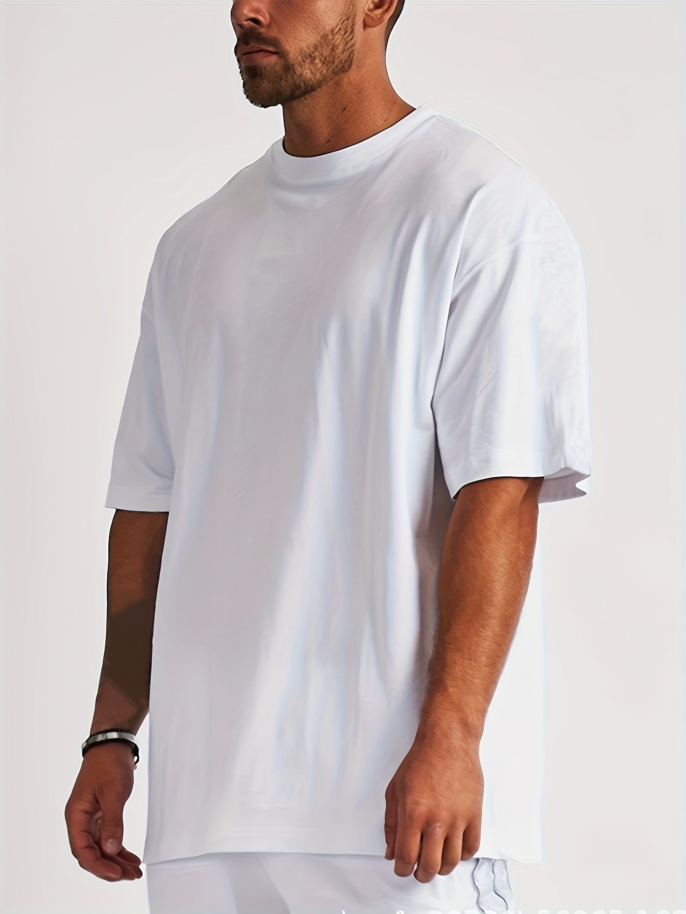 Oversized Heren T-Shirt met Verlaagde Schoudernaden voor een Relaxte Look – MALCOLM CLASSIC