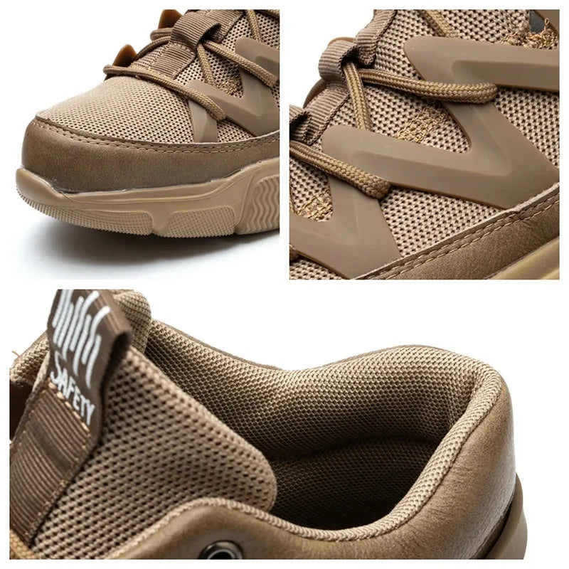 SafeStride - Lichte veiligheidsschoenen met stalen neus en ademend design – AEROGUARD FLEX Veiligheidsschoenen met Stalen Neus