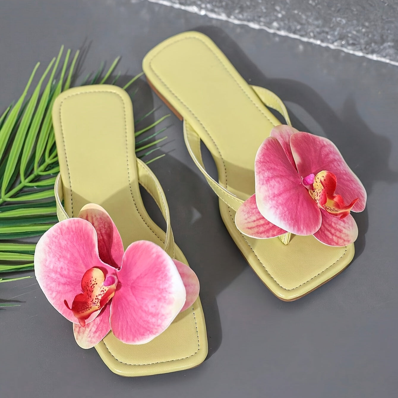 Vrouwen - Zomerse Slippers - Lichtgewicht Ontwerp - Comfortabele Strand Slippers - ORCHIDEE