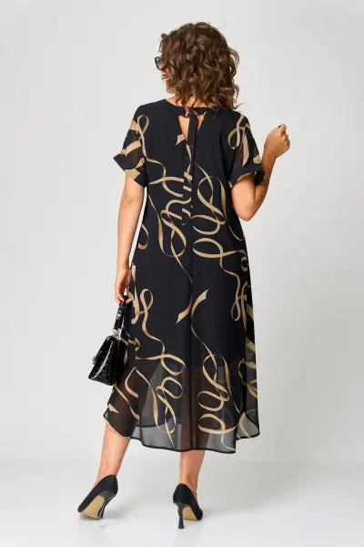 Vrouwen - Elegante Chiffon Jurk - Lichtgewicht Relaxed Fit - Zomermode - AVALEN EDGE