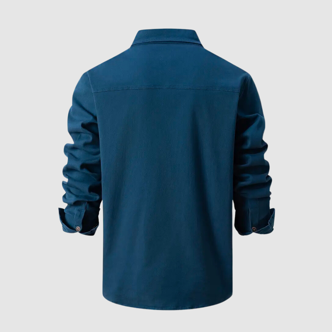 Emerson - Utility Shirt met Lange Mouwen en Voorste Knoopsluiting