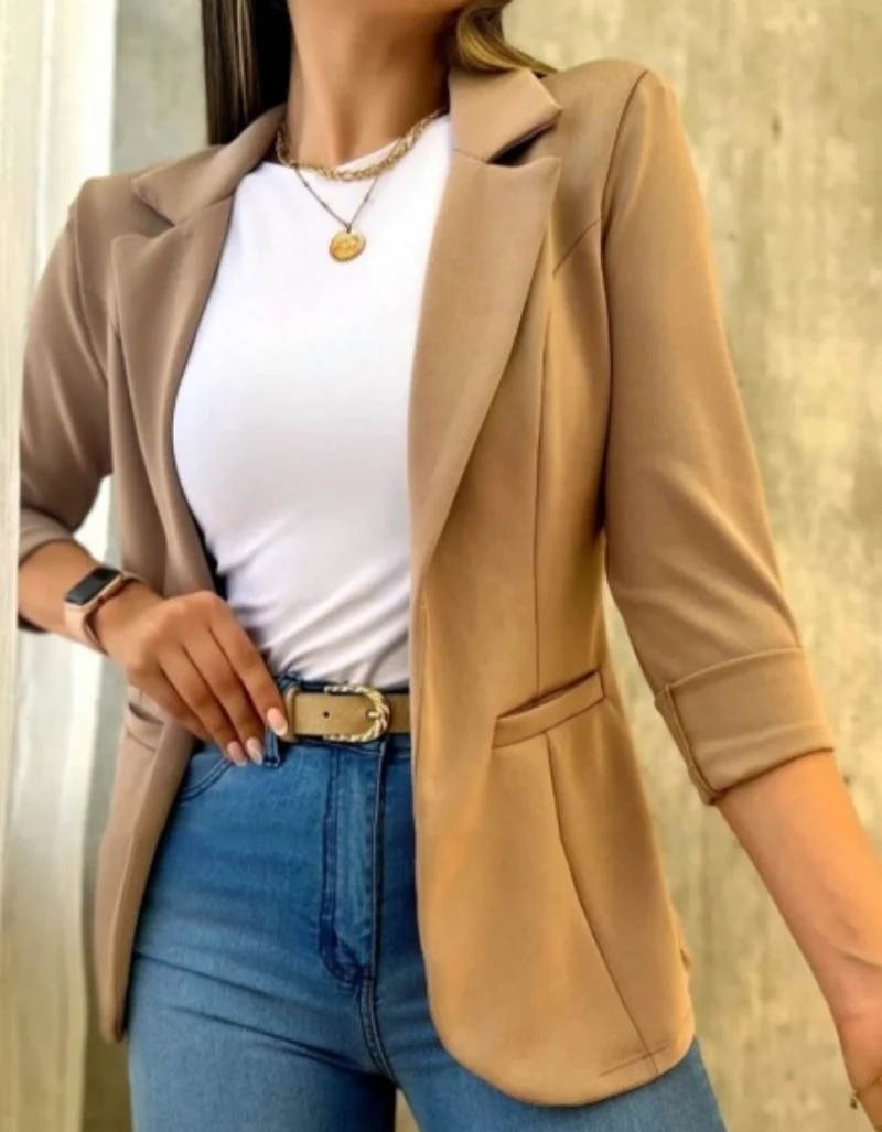 LIVIA - Stijlvolle dames blazer zonder sluiting, ideaal voor elke dag
