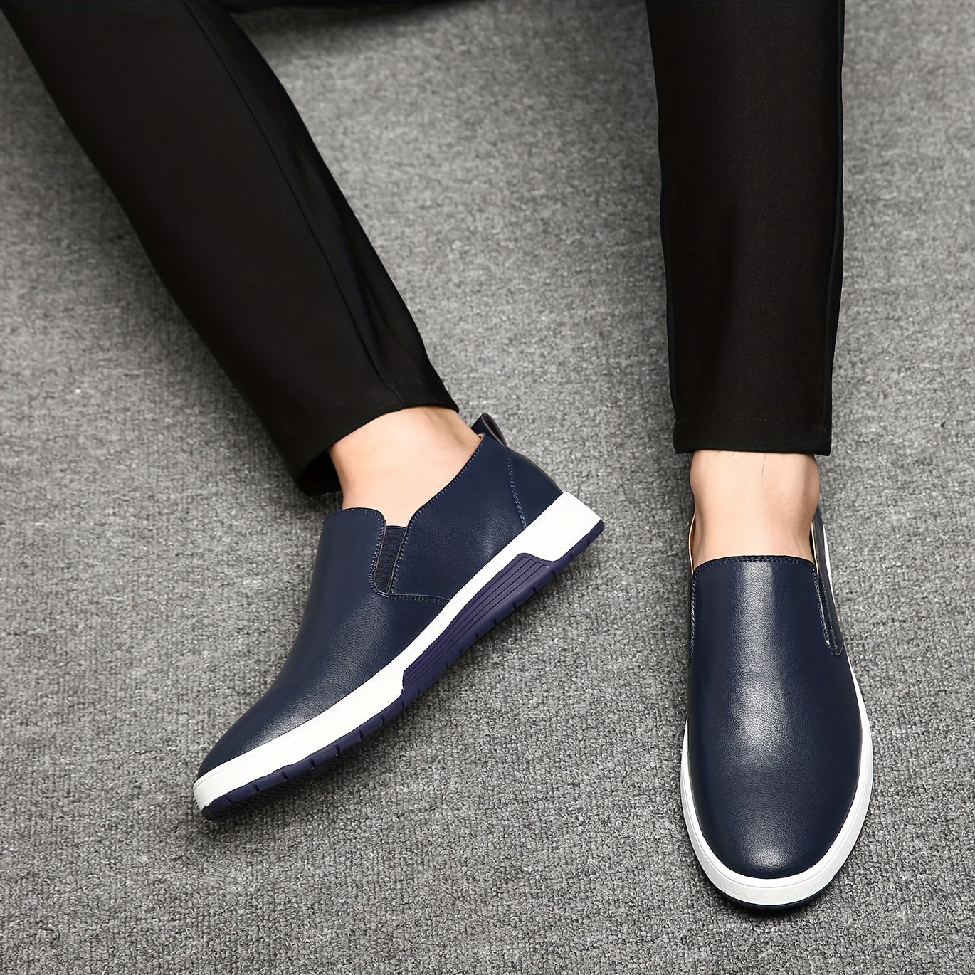 Heren - Casual Leren Schoenen - Comfortabele Zachte Zool - Stijlvolle Loafers - WINSOR EDGE