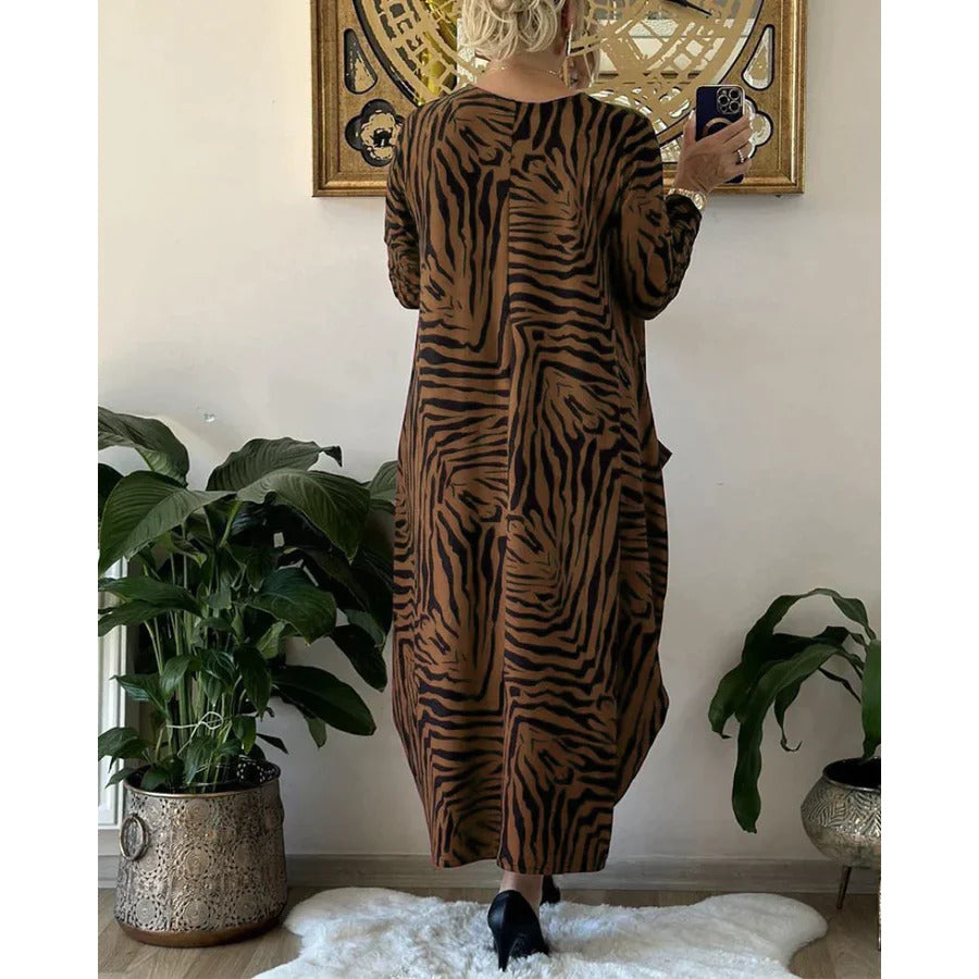 Vrouwen - Losse Damesjurk - Dierenprint - Casual Zomeroutfit - ELEGANTE STIJL