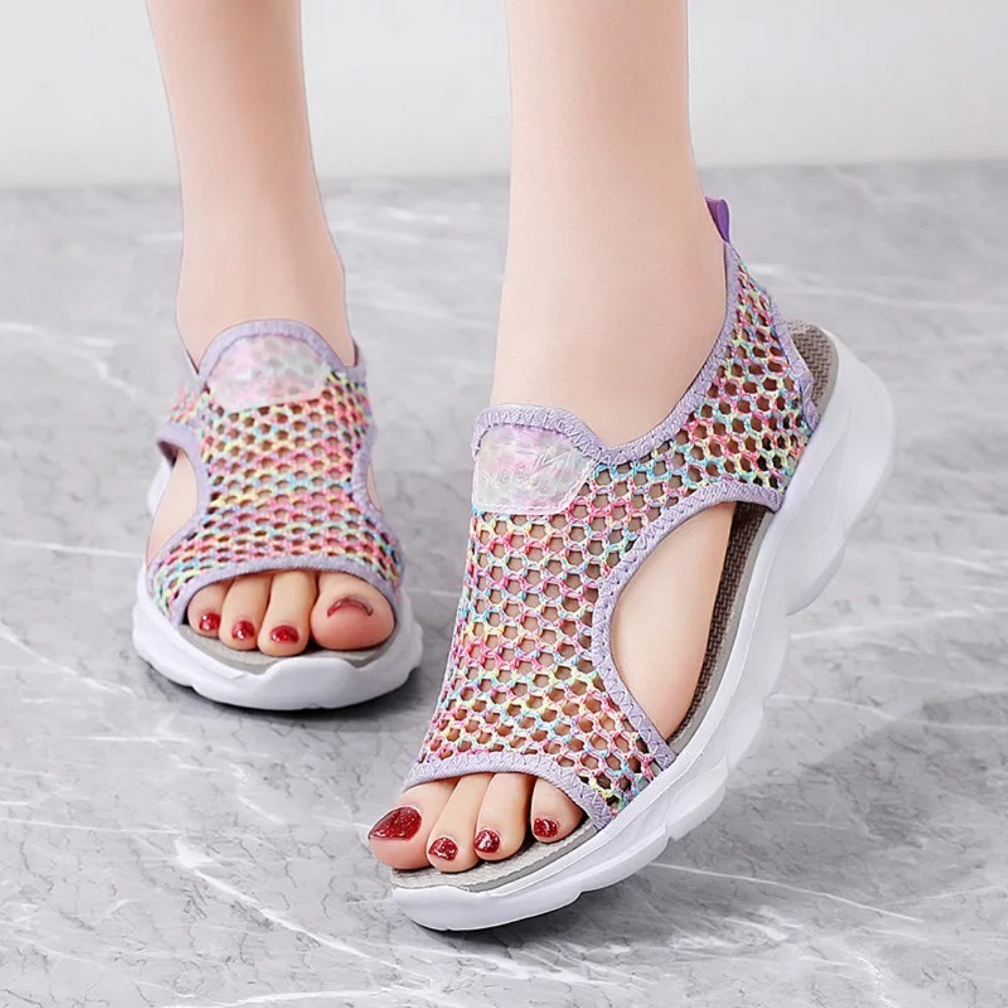 Lichtgewicht ademende dames sandalen van mesh – LUMI AIR
