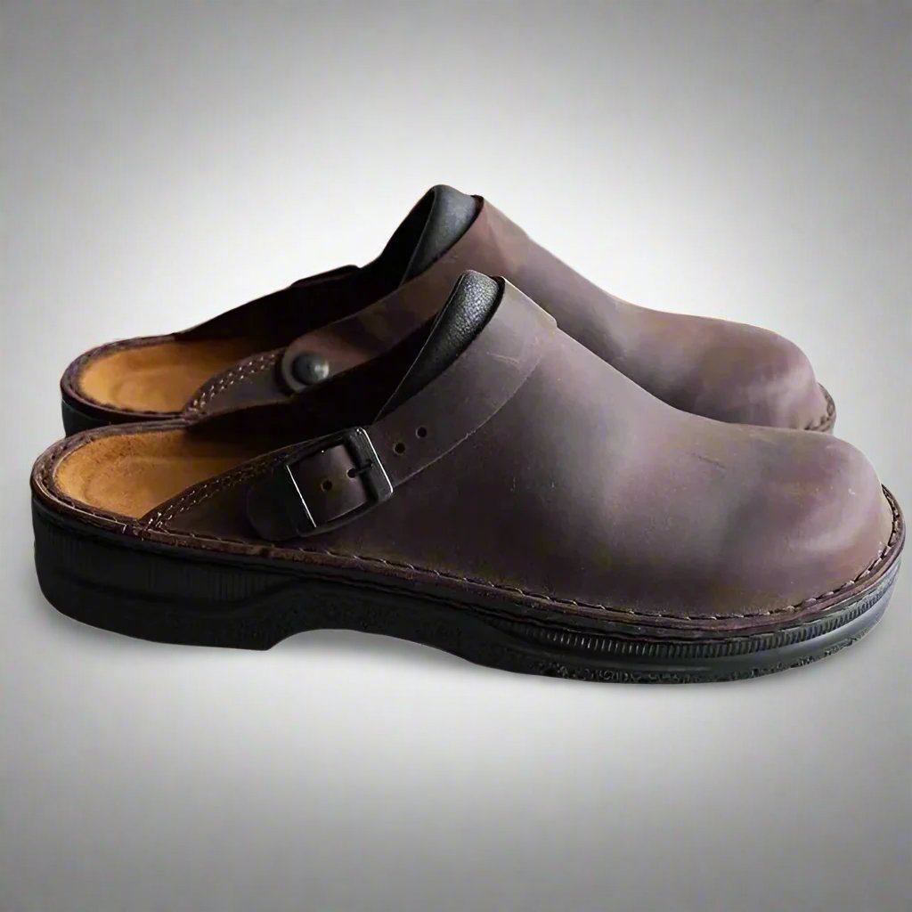 Orthopedische dames pantoffels van leer met zacht voetbed – VivaLoom Comfort