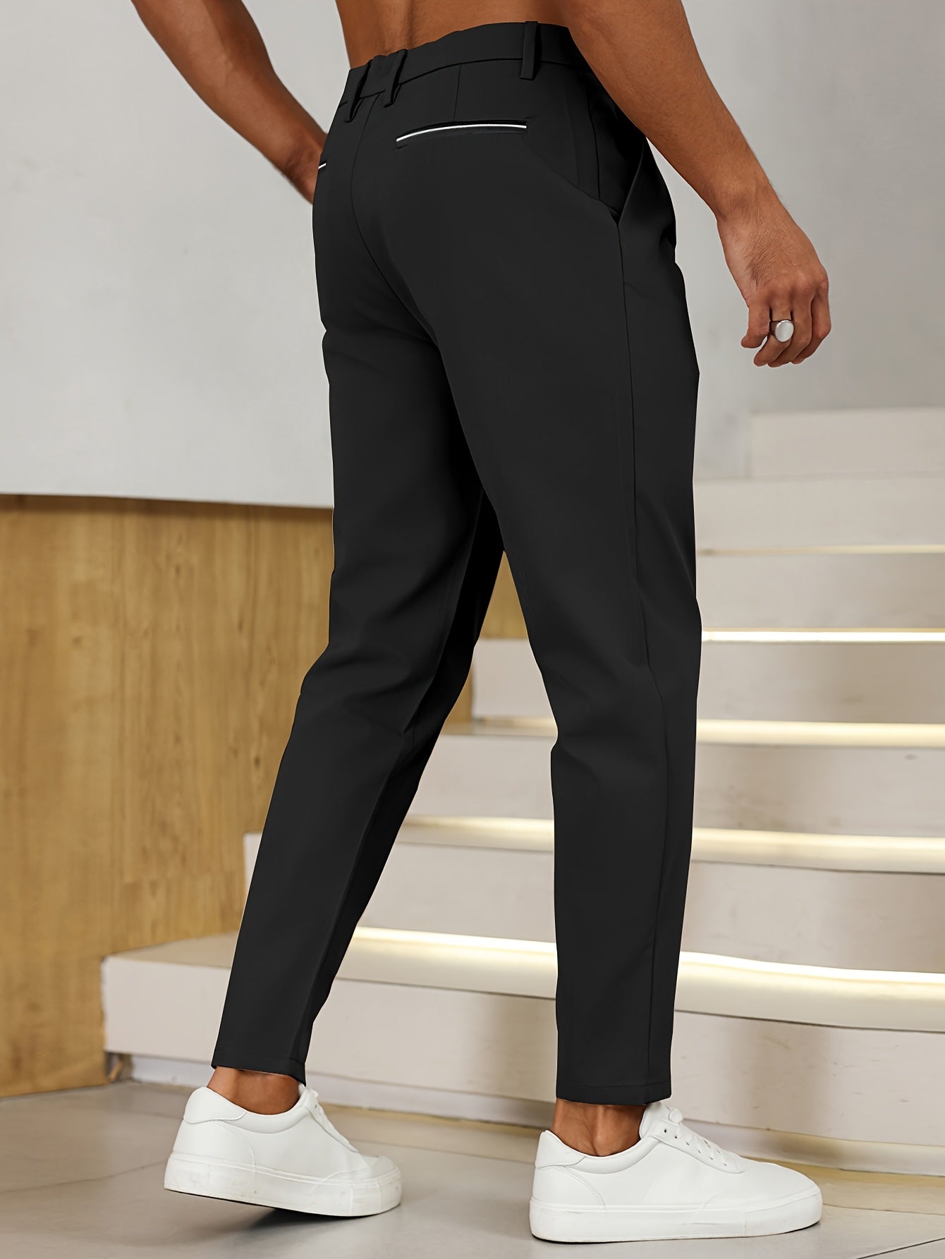 Heren - Business Casual Broek - Plooi en Veelzijdige Pasvorm - Comfort en Stijl - MODERNE KLASSIEKER