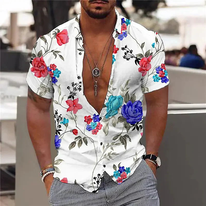 Heren - Casual Overhemd - Ademend Materiaal - Zomer Mode - ZOMERFLEX