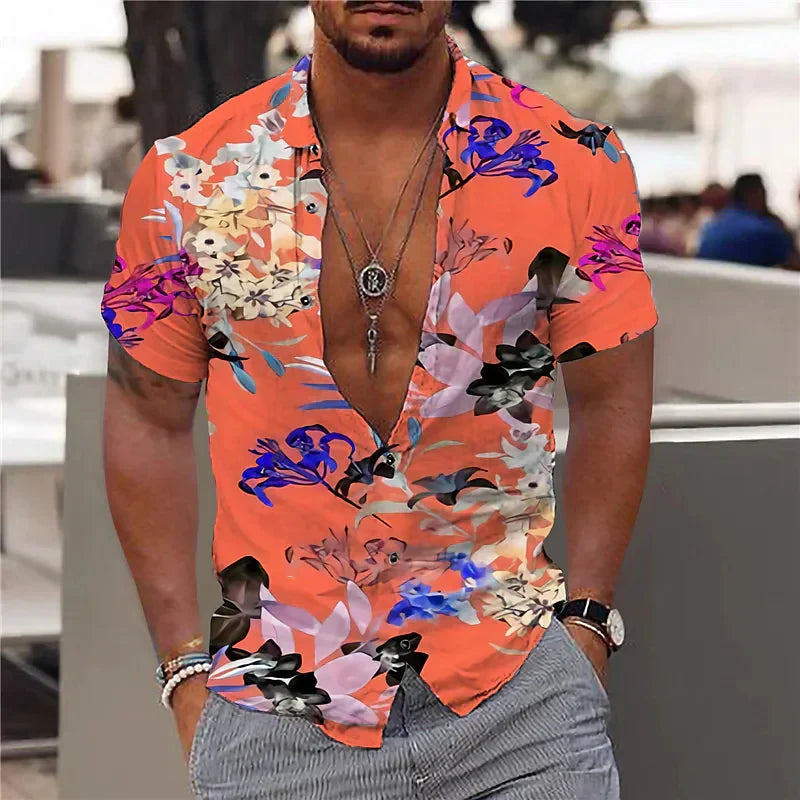 Heren - Casual Overhemd - Ademend Materiaal - Zomer Mode - ZOMERFLEX