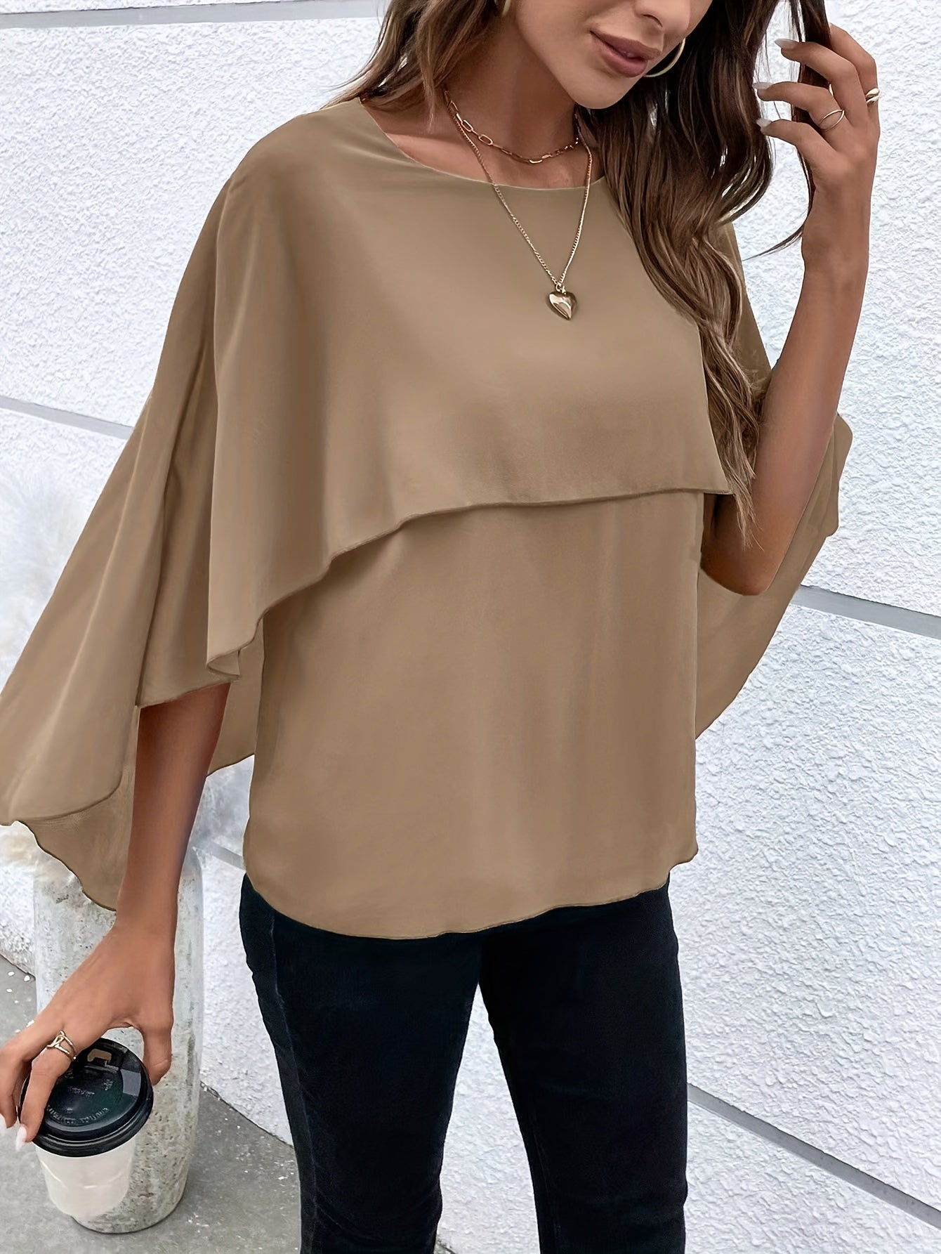 Vrouwen - Chiffon Blouse - Lichtgewicht Stof - Elegante Top - AMELITH EDGE