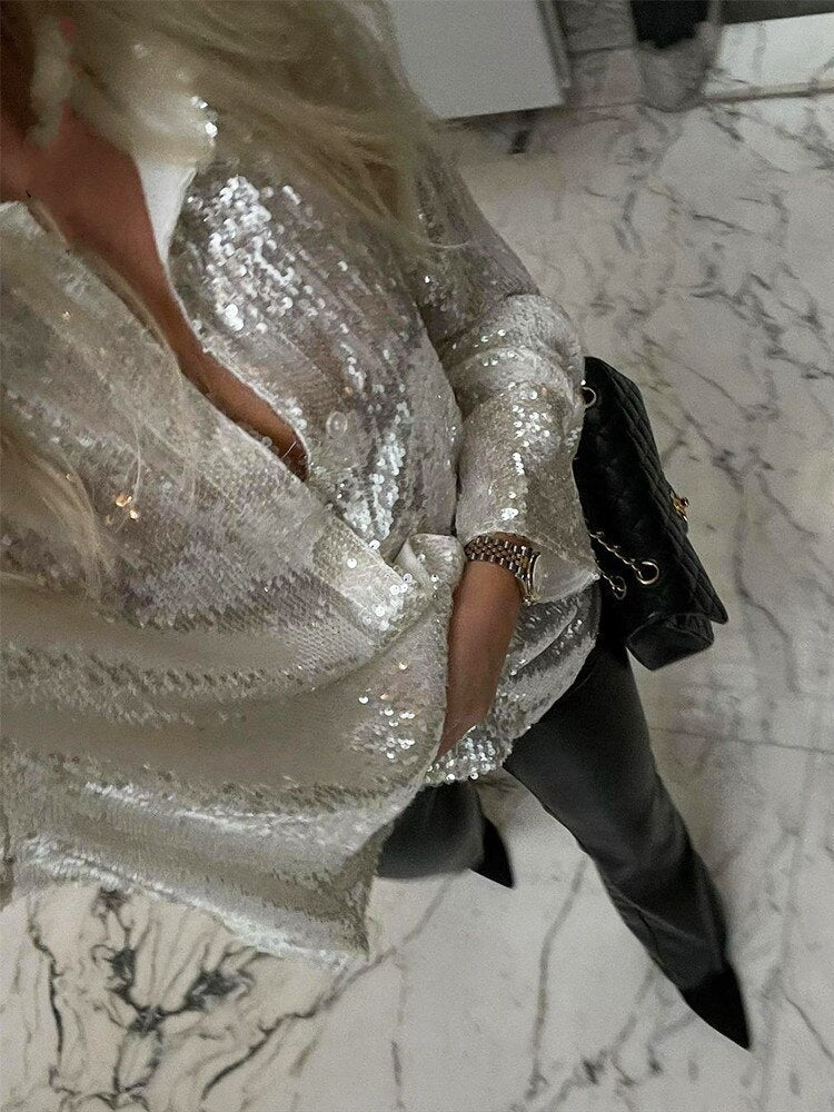 Glamoureuze glitter jurk voor speciale gelegenheden – Lumiara Spark
