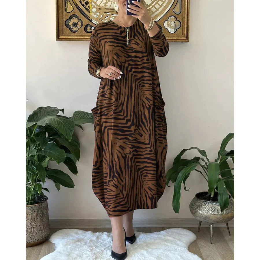 Vrouwen - Losse Damesjurk - Dierenprint - Casual Zomeroutfit - ELEGANTE STIJL