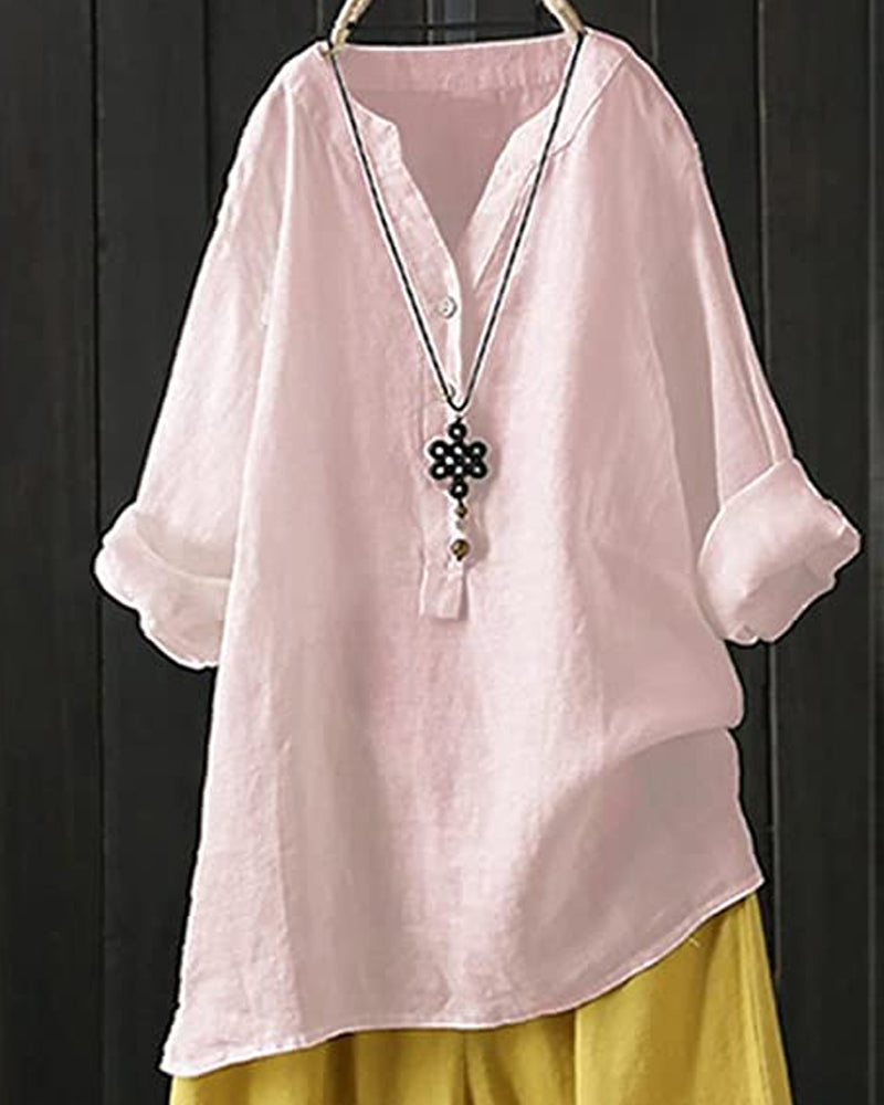 Vrouwen - Blouse met Lange Mouwen - Ademend Materiaal - Stijlvolle Mode - GABI EDGE
