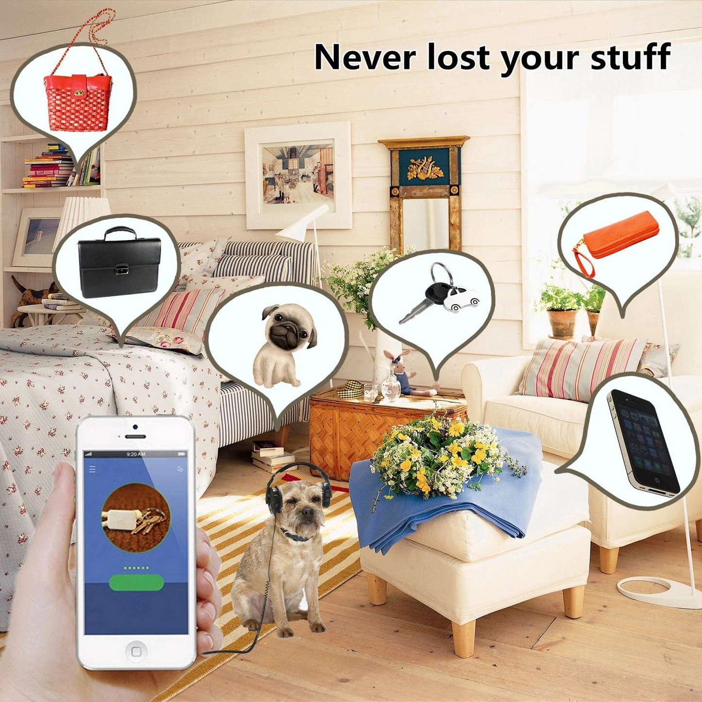 TRACKSAFE - GPS huisdiertracker met Bluetooth lokalisatiefunctie