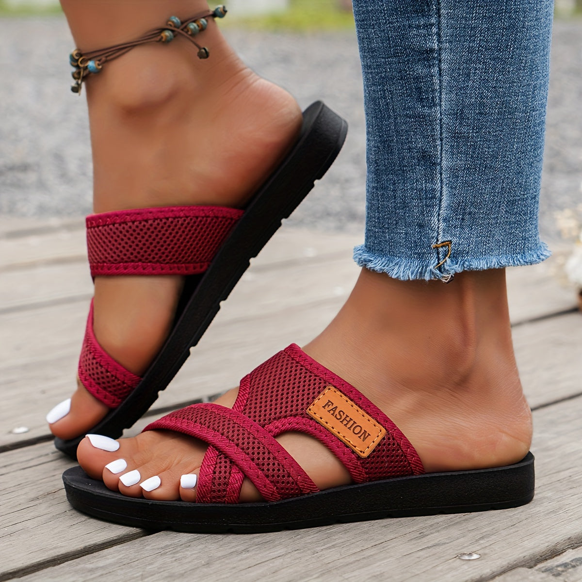 Vrouwen - Mesh Sandalen - Lichtgewicht Ademend Materiaal - Zomer Comfort - ZONNIGE STAP