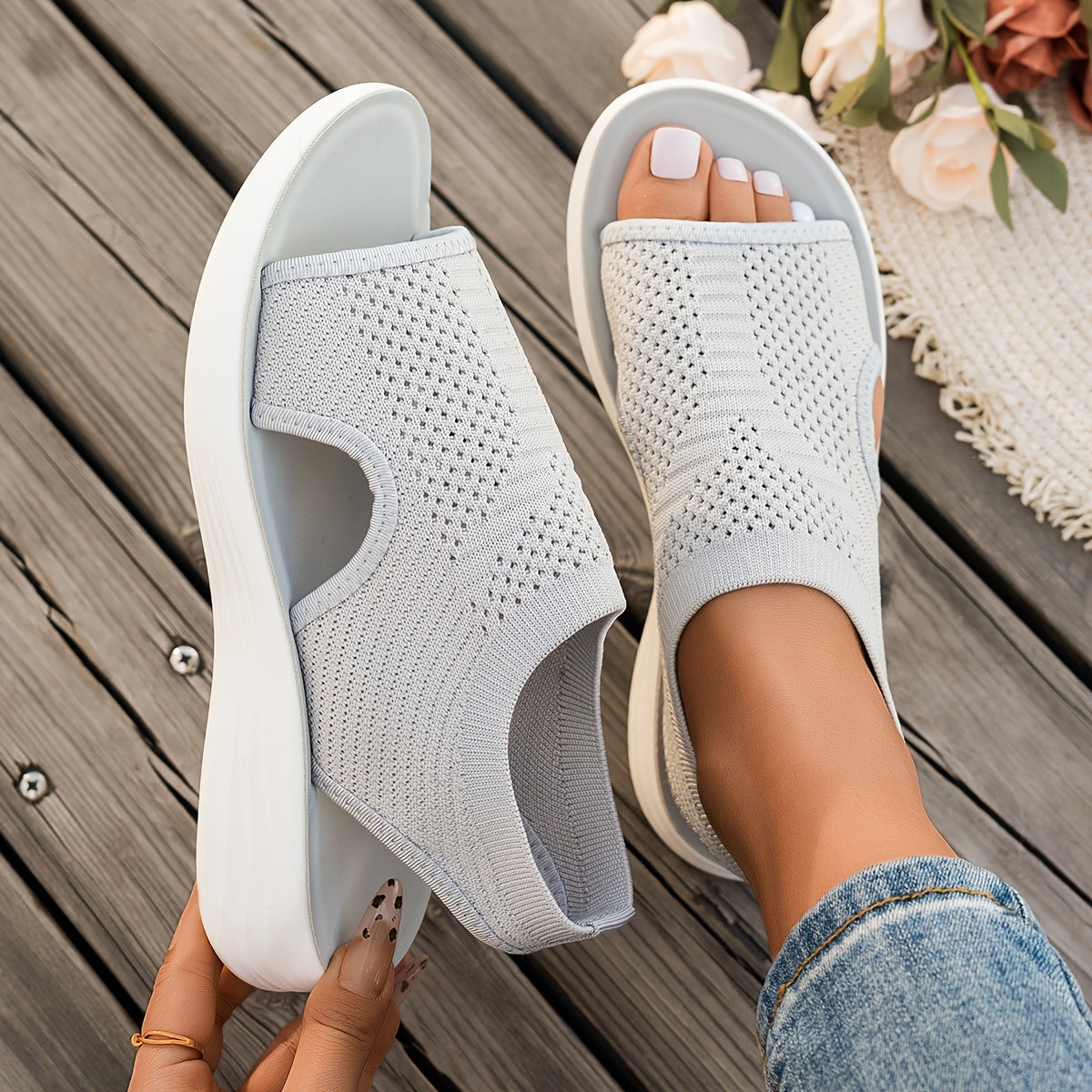 Vrouwen - Lichtgewicht Sandalen - Ademend en Gevoerd - Voetboogondersteuning - COMFORT