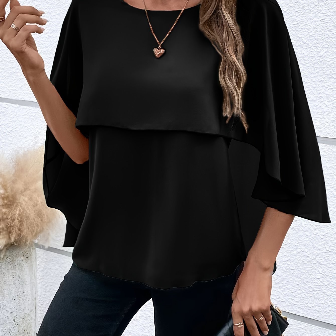 Vrouwen - Chiffon Blouse - Lichtgewicht Stof - Elegante Top - AMELITH EDGE