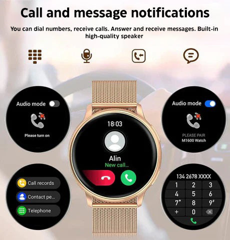 Stijlvolle en multifunctionele smartwatch voor een actieve levensstijl – VivaSync