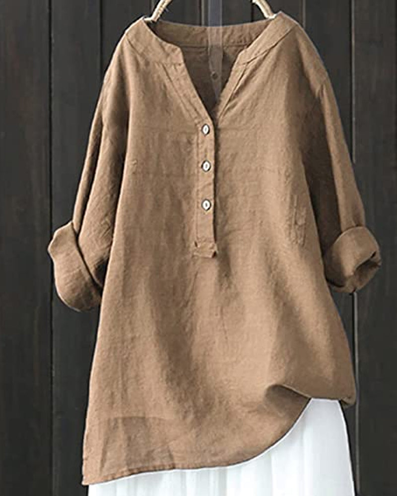 Vrouwen - Blouse met Lange Mouwen - Ademend Materiaal - Stijlvolle Mode - GABI EDGE