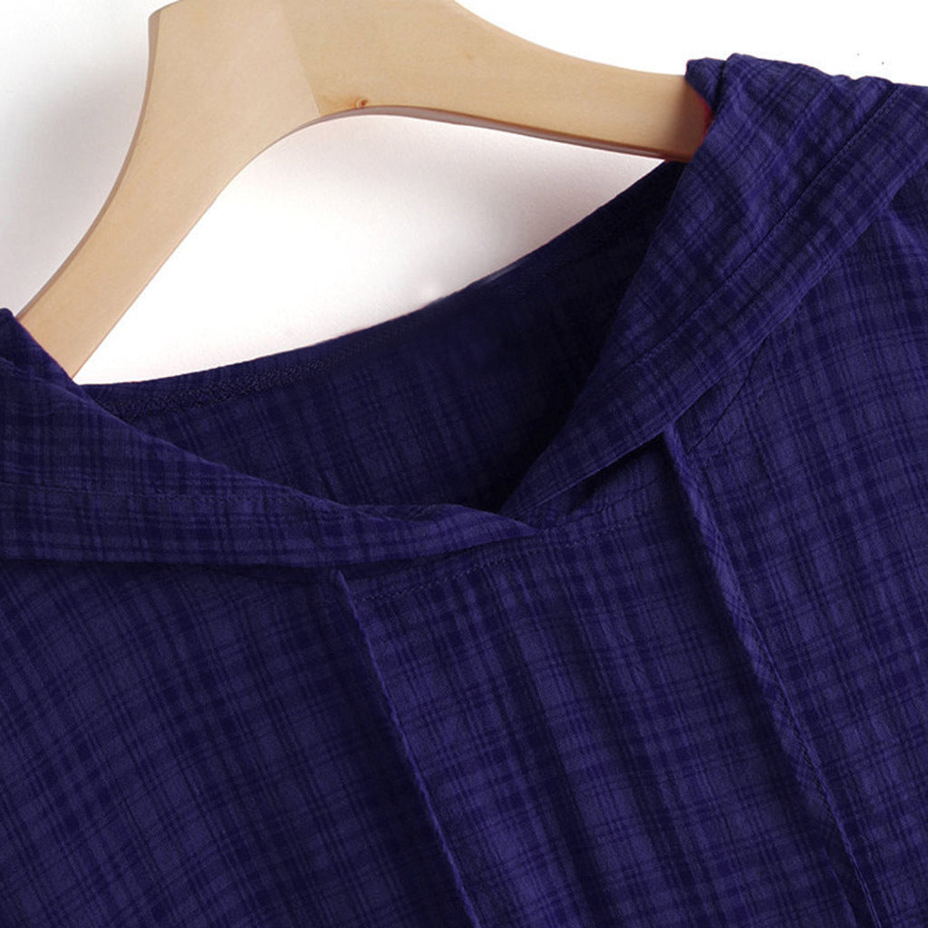 Luchtige linnen-katoen damesblouse met casual pasvorm – AlviniLoom