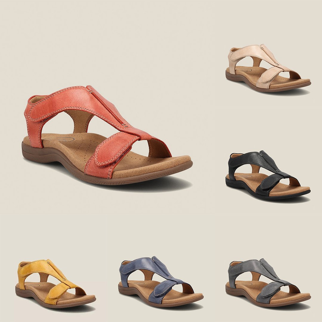 Dames - Orthopedische Leren Sandalen - Comfortabele Steunzolen - Zomerschoenen - ISLEEN