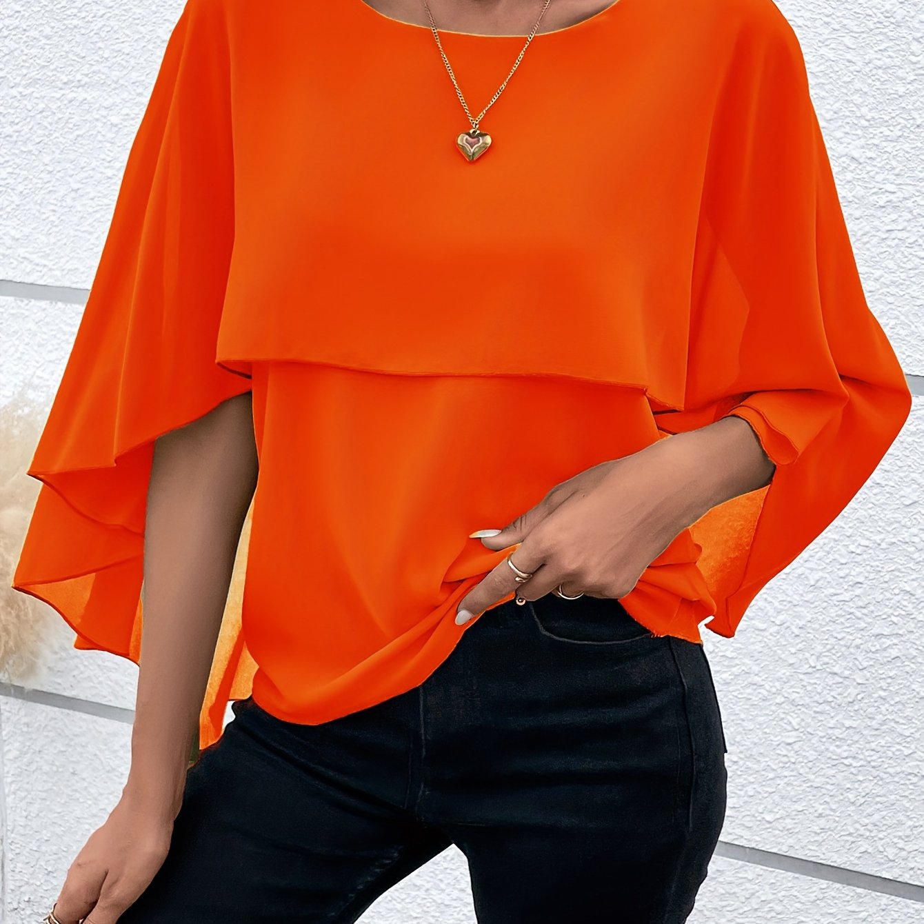 Vrouwen - Chiffon Blouse - Lichtgewicht Stof - Elegante Top - AMELITH EDGE