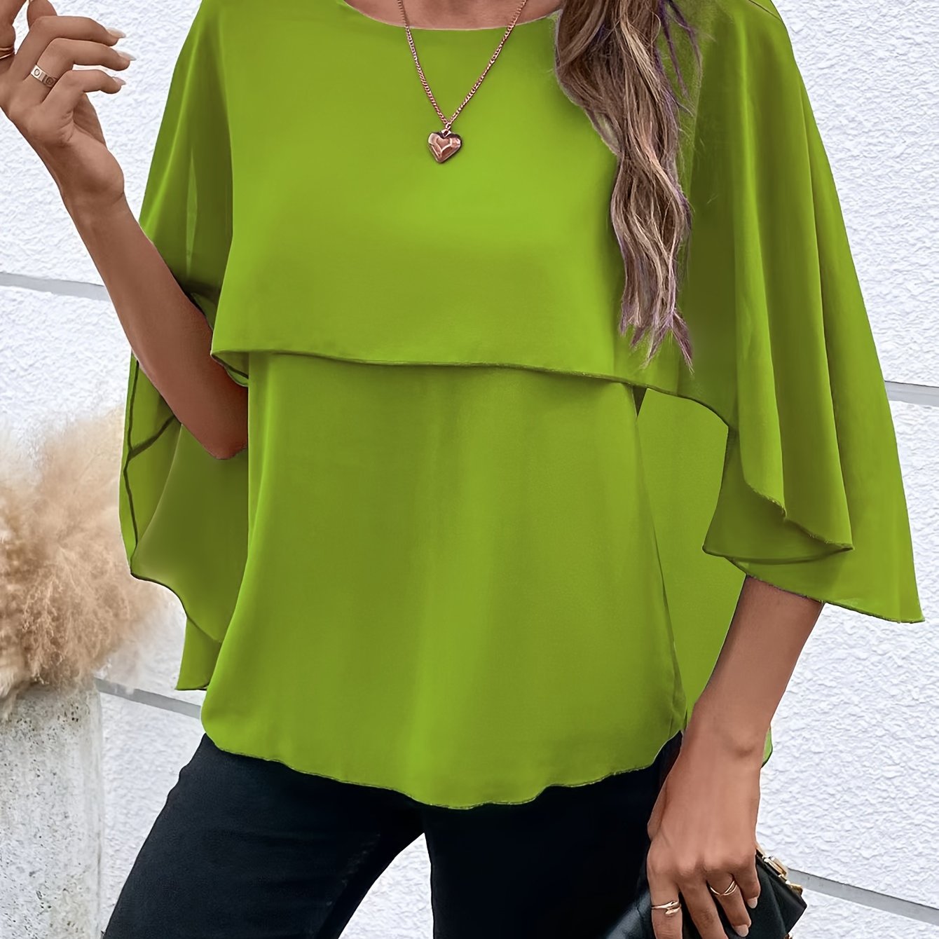 Vrouwen - Chiffon Blouse - Lichtgewicht Stof - Elegante Top - AMELITH EDGE
